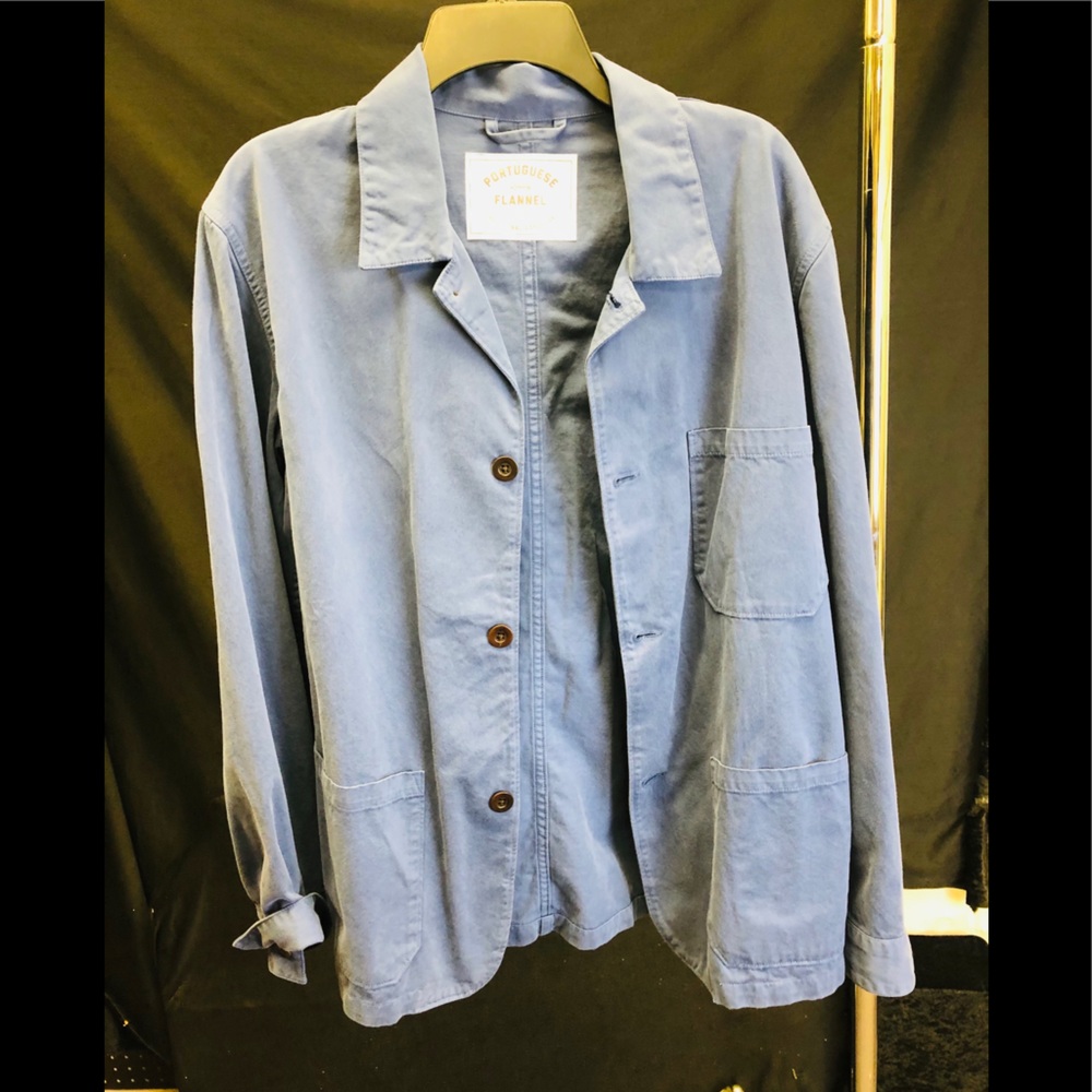 Portuguese flannel men’s denim shirt